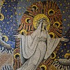 Particolare dipinto mosaico chiesa santi biagio e roberto - Spezzano della Sila (Calabria)